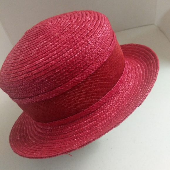 Hot Pink Straw Hat Cosplay Costume - Picture 4 of 10